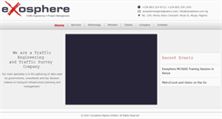 Desktop Screenshot of exosphere.com.ng